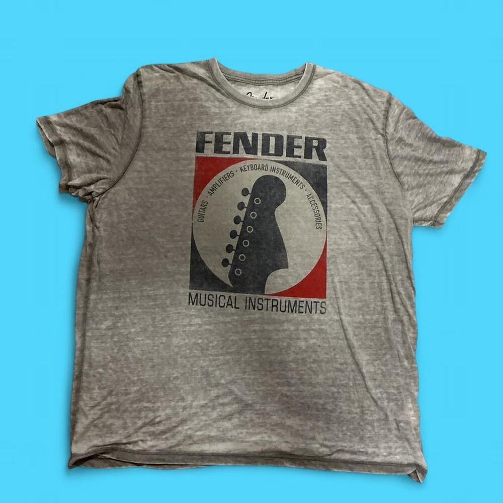 Fender musical instruments graphic tee